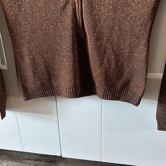 Lurex 3/4 Zip Ombré Top - Picture 4 of 9